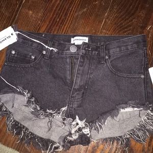 Black high waisted shorts